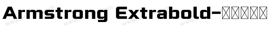 Armstrong Extrabold字体转换